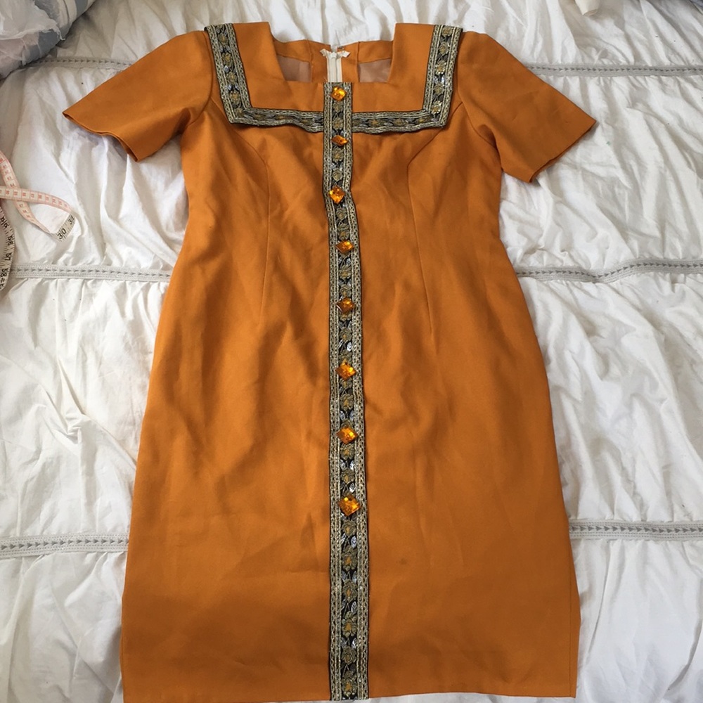 Vintage 70’s Handmade Indian Inspired A-Line Dress